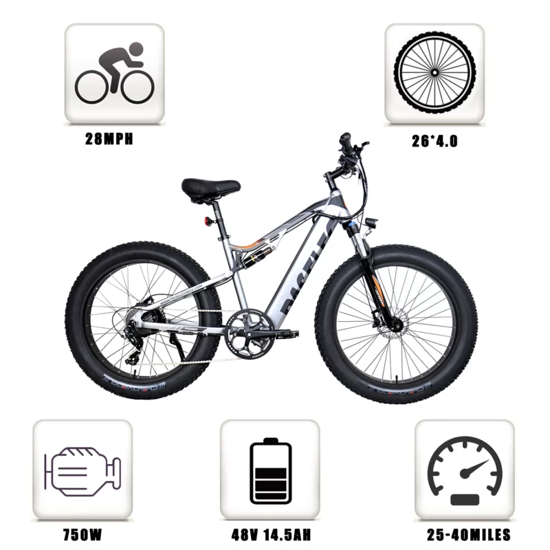 Vélo  électrique ultra léger  unisexe  VTT – Image 2