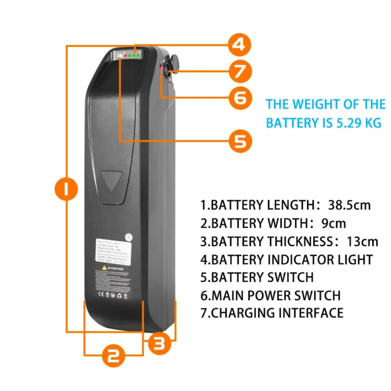 Vélo avec batterie externe électrique  Léger – Image 3