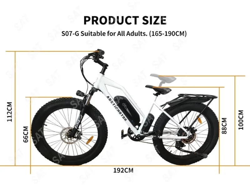 VTT vélo électrique léger Avec Étagère Arrière – Image 13