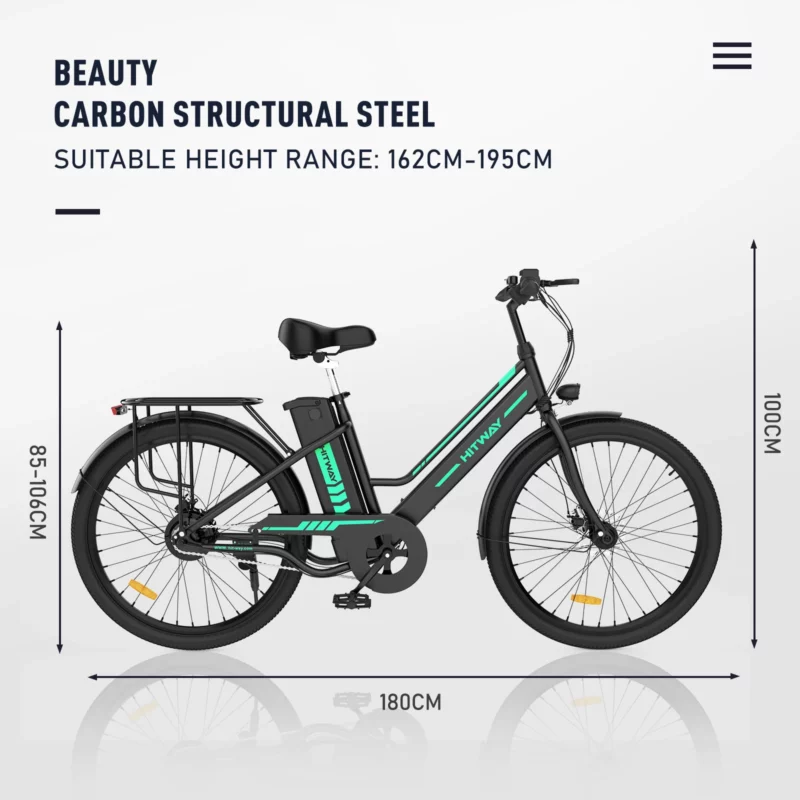 Vélo de ville électrique puissant et  léger batterie détachable – Image 5