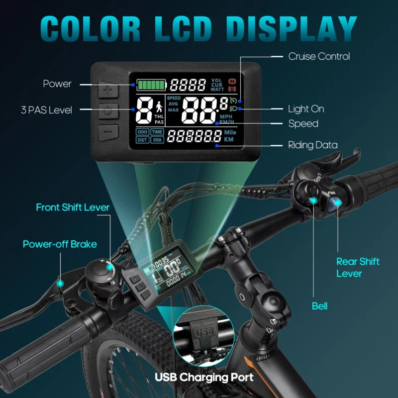 Vélo avec batterie externe électrique  Léger et puissant – Image 7