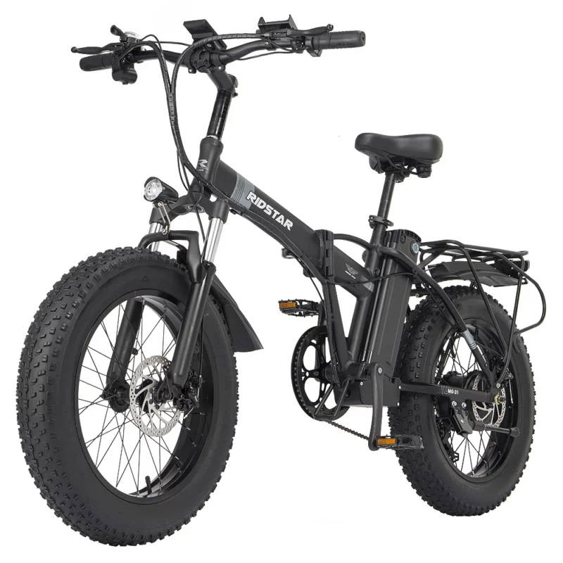 Vélo électrique pliant léger avec arrière siége
