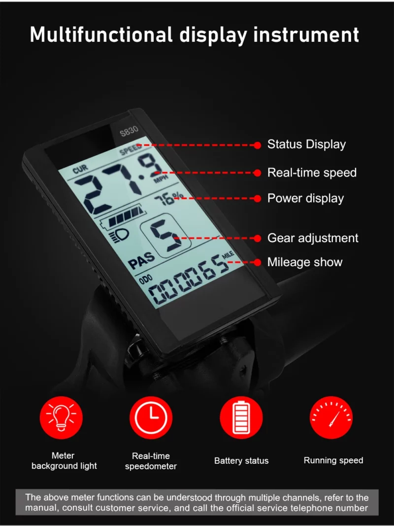 Meilleur vélo électrique légerPortable Lithium Batterie 45KM/H – Image 6