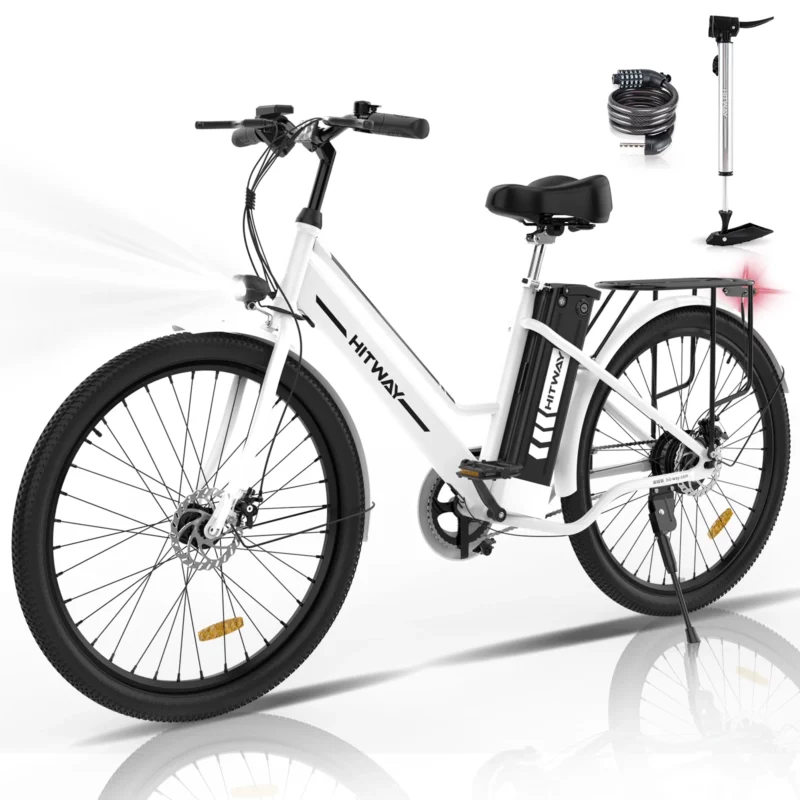 Vélo de ville électrique puissant et  léger batterie détachable
